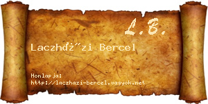 Laczházi Bercel névjegykártya